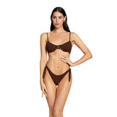 Bikini Donna 4Giveness Fiocchi Ribs Marrone | NonSoloSport