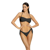 Costume Bikini Donna 4Giveness Marylin Ribs Colour Nero | NonSoloSport