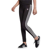 Adidas Leggings 3 Stripes Junior Nero Bianco | NonSoloSport