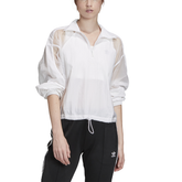 Adidas Originals Giacca Half Zip Nylon Donna Bianco | NonSoloSport