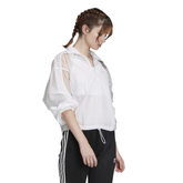 Adidas Originals Giacca Half Zip Nylon Donna Bianco | NonSoloSport