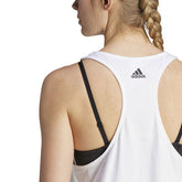 adidas Canotta Racer Linear Logo Donna Bianco | NonSoloSport