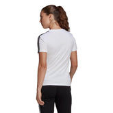 adidas T-Shirt Essentials Slim 3-Stripes Donna Bianco | NonSoloSport