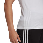 adidas T-Shirt Essentials Slim 3-Stripes Donna Bianco | NonSoloSport