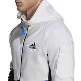 adidas Felpa Designed for Gameday Uomo Bianco Nero | NonSoloSport