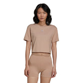 adidas T-Shirt 2000 Luxe Cropped Donna Beige | NonSoloSport