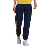 adidas Pantaloni Script Collegiate Uomo Blu Giallo | NonSoloSport