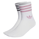 Calzino Donna adidas Mid Cut Bianco | NonSoloSport