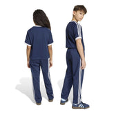 Pantalone Ragazzo Adidas Firebird Blu Bianco | NonSoloSport