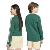 Maglia Ragazzo Adidas 3 Stripes Verde Beige | NonSoloSport