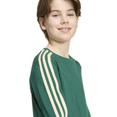 Maglia Ragazzo Adidas 3 Stripes Verde Beige | NonSoloSport
