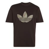 T-Shirt Uomo Adidas Trefoil Monogram Marrone | NonSoloSport