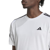 adidas T-Shirt Train Essentials 3 Stripes Uomo Bianco | NonSoloSport
