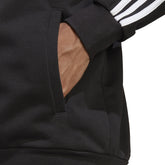 Tuta Uomo adidas French Terry Full Zip 3Stripes Nero | NonSoloSport