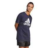 Adidas T-Shirt Big Logo Essentials Uomo Blu Navy | NonSoloSport