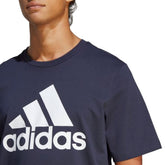 Adidas T-Shirt Big Logo Essentials Uomo Blu Navy | NonSoloSport
