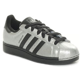 Sneakers Donna Adidas Superstar II Argento Nero | NonSoloSport