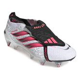 Scarpa da Calcio Uomo Adidas Predator Elite Fold-Over Tongue Terreni Morbidi Bianco Rosa Nero | NonSoloSport