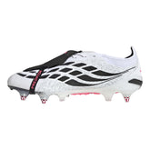 Scarpa da Calcio Uomo Adidas Predator Elite Fold-Over Tongue Terreni Morbidi Bianco Rosa Nero | NonSoloSport