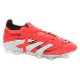 Scarpa da Calcio Bambino adidas Predator Elite Fold Over Tongue Firm Ground Rosso Bianco | NonSoloSport