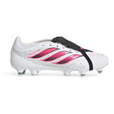 Scarpa da Calcio Uomo Adidas Predator League Fold-Over Tongue Terreni Morbidi Bianco Rosa Nero | NonSoloSport
