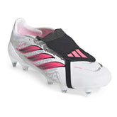 Scarpa da Calcio Uomo Adidas Predator League Fold-Over Tongue Terreni Morbidi Bianco Rosa Nero | NonSoloSport