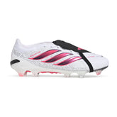 Scarpa da Calcio Uomo Adidas Predator Pro Fold-Over Tongue Terreni Compatti Bianco Rosa Nero | NonSoloSport