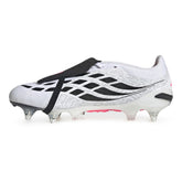 Scarpa da Calcio Uomo Adidas Predator Pro Fold-Over Tongue Terreni Morbidi Bianco Rosa Nero | NonSoloSport