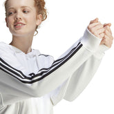 adidas Felpa 3Stripes Donna Bianco | NonSoloSport