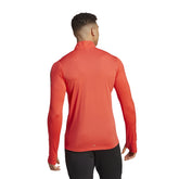 T-Shirt Uomo adidas Otr 1/4 Zip Manica Lunga Arancione | NonSoloSport