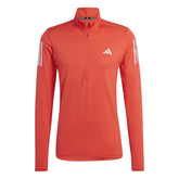 T-Shirt Uomo adidas Otr 1/4 Zip Manica Lunga Arancione | NonSoloSport
