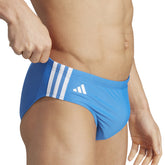 adidas Slip Nuoto Classic 3 Stripes Uomo Azzurro | NonSoloSport