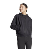 adidas Felpa Zne Full Zip Donna Nero | NonSoloSport