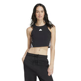 Canotta Donna adidas 3Stripes Fi Nero | NonSoloSport