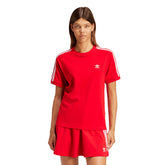 T-Shirt Donna adidas 3 Stripes Rosso | NonSoloSport