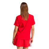 T-Shirt Donna adidas 3 Stripes Rosso | NonSoloSport