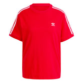 T-Shirt Donna adidas 3 Stripes Rosso | NonSoloSport