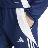 Pantalone Allenamento Uomo Adidas Tiro 24 Blu Bianco | NonSoloSport
