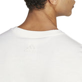 adidas T-Shirt Essentials Single Linear Embroidered Logo Uomo Bianco | NonSoloSport