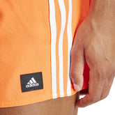 adidas Shorts Nuoto 3 Stripes CLX Uomo Arancione | NonSoloSport