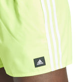 adidas Shorts Nuoto 3 Stripes CLX Uomo Giallo Fluo | NonSoloSport