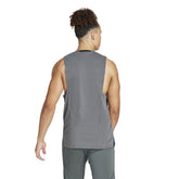 Canotta Uomo adidas Designed For Training Solid Grey | NonSoloSport