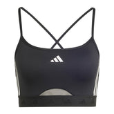 Bralette Donna Adidas Hyperglam Nero | NonSoloSport