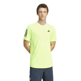 adidas T-Shirt Tennis Club 3-Stripes Uomo Lime | NonSoloSport