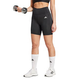 Shorts Donna Adidas Optime Essentials Stash Pocket 7-Inch Nero | NonSoloSport