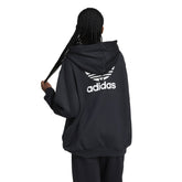 adidas Felpa Trefoil Oversized Donna Nero | NonSoloSport