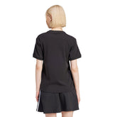 adidas T-Shirt 3 Stripes Donna Nero | NonSoloSport