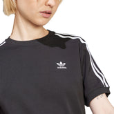 adidas T-Shirt 3 Stripes Donna Nero | NonSoloSport