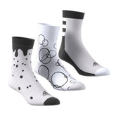 adidas Calze Crew Grf 3 Pack Bambino Bianco Nero | NonSoloSport