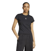 T-Shirt Donna adidas Slim Essential Nero | NonSoloSport